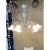 White Transparent and Milky-White Murano-Style Venetian Glass Chandelier With Floral and Leaf Accents For Sale - Image 8 of 13