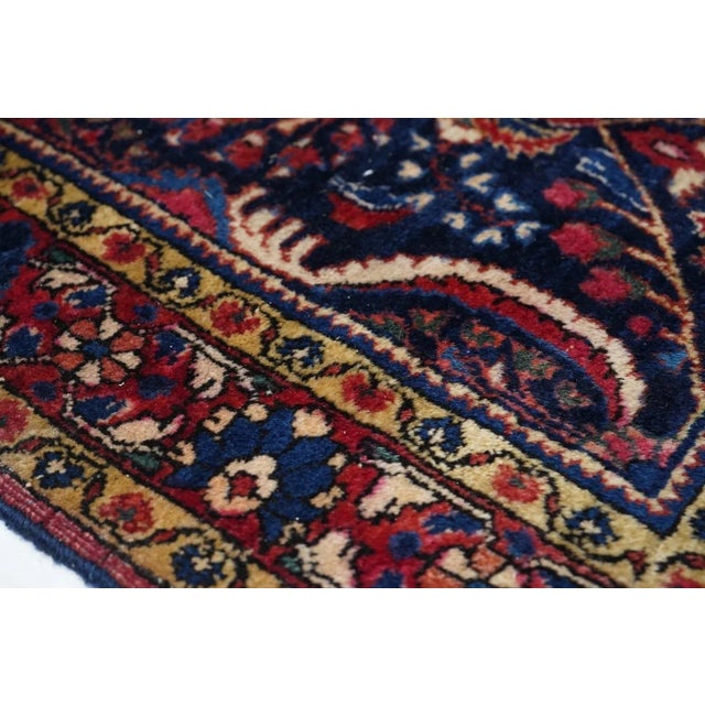 19th Century Antique Sarouk Rug 3'4'' x 4'8'' For Sale - Image 5 of 10
