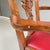 Set of Chippendale Style Wooden Chairs with Red Leather, 1900s For Sale - Image 14 of 17
