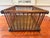 Large Antique Oak Slat Market Basket | Primitive General Store Produce Display Crate | Mission Style Farmhouse Storage For Sale - Image 11 of 17