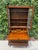 ABX69 Beautiful early 20th-century (circa 1930s) Edwardian style oak bureau bookcase / secretary desk with hutch, imported...