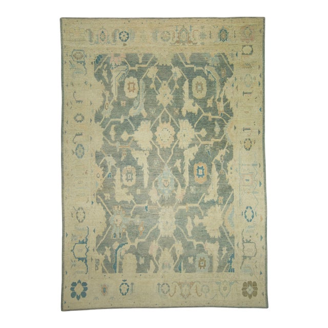 Turkish Oushak Rug 10' x 14'3" #18656 For Sale