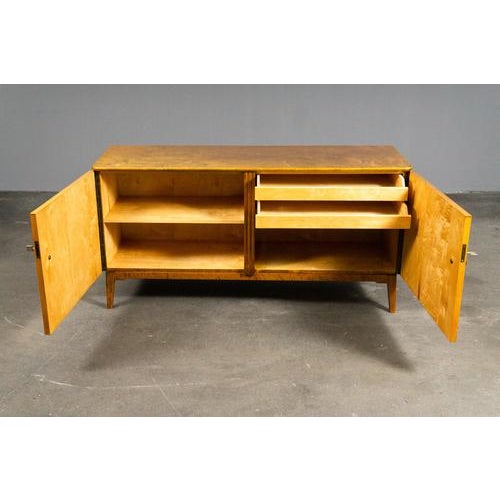 Small Vintage Sideboard in Birch For Sale - Image 5 of 18