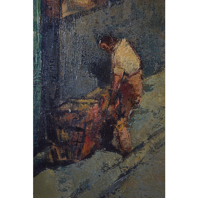 J. Van Campenhout, Rue Quincampoix, Parisian Street Scene, 1950s, Oil on Canvas, Framed For Sale - Image 13 of 15