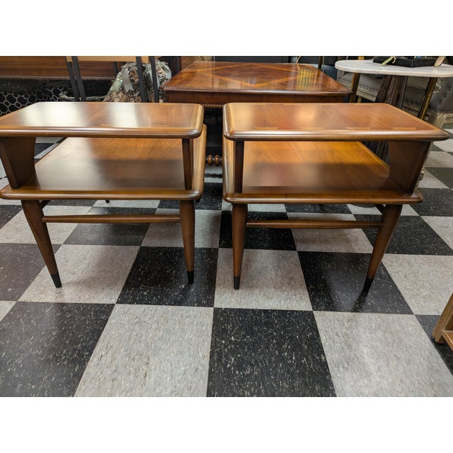 Mid-Century Modern Pair Lane Mid-Century End Tables For Sale - Image 3 of 9