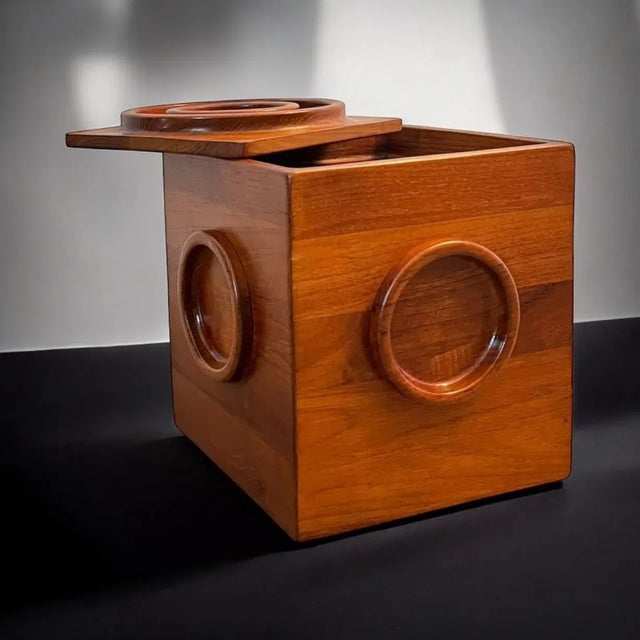 Ice Bucket in Teak by Jens Quistgaard For Sale - Image 12 of 13