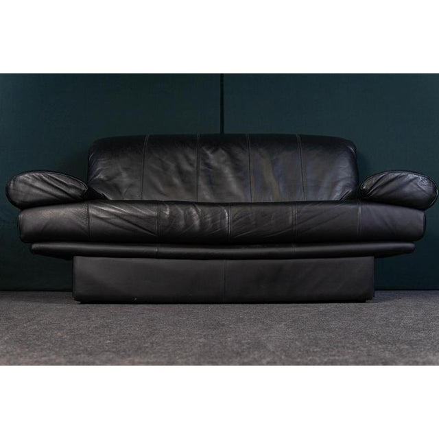 Wood Vintage Leather Sofa, 1990s For Sale - Image 7 of 16