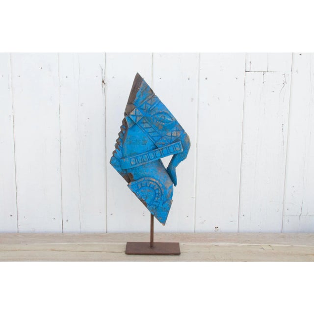 19th Century Architectural Robust Indian Carved Horse For Sale - Image 5 of 9