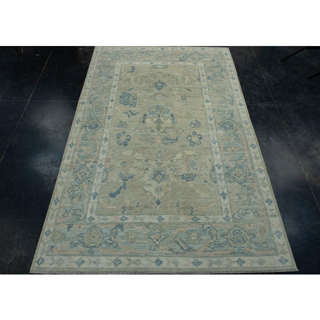 Turkish Oushak Rug 4' x 6'4" #17771 Explore a curated collection of hallway runners, wool rugs, and handmade masterpieces...