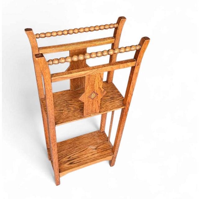 Oak Side Étagére, 1940s For Sale - Image 3 of 4