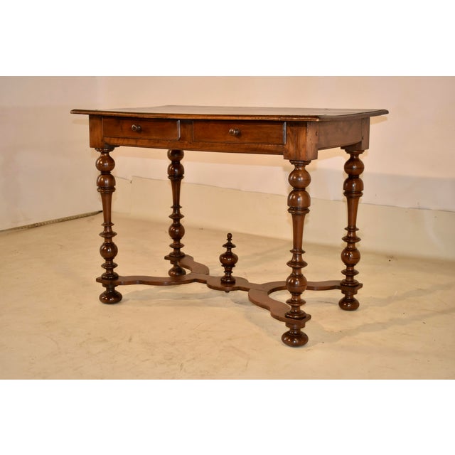 18th century walnut writing desk form France, circa 1750-1760. The top of this table is lovely and has a gorgeous patina....