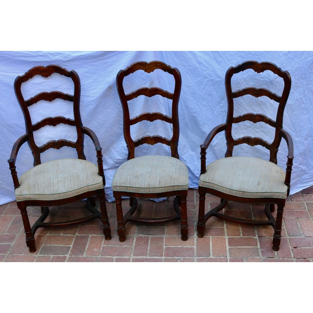 Vintage Baroque French Oak Chairs made by Century Furniture Co - Set of 5 (2 Arm Chairs & 3 Side Chairs)