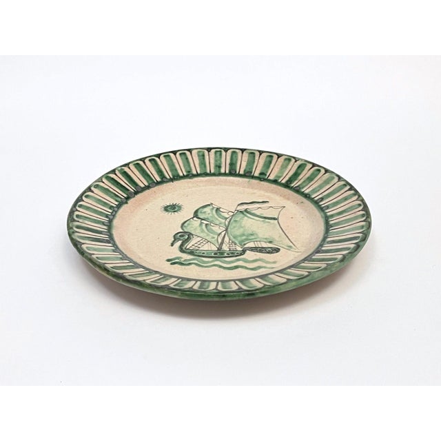 1930s Vietri Plates from Fabbrica Ceramica Avallone, 1930s, Set of 4 For Sale - Image 5 of 15