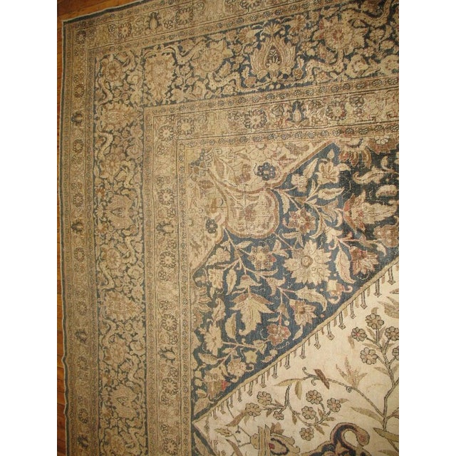 A stunning oversized classical fine Persian rug that would look incredible in any formal setting. Ivory, charcoal, cocoa's...