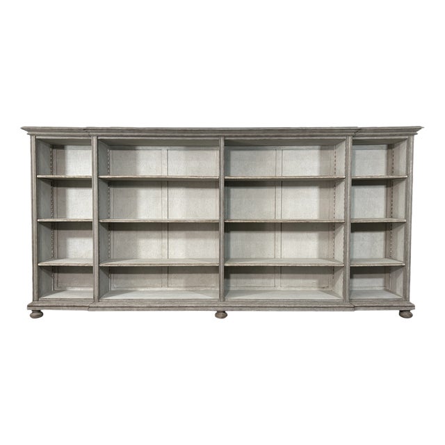 Antique Swedish Open Bookcase, 1890s For Sale