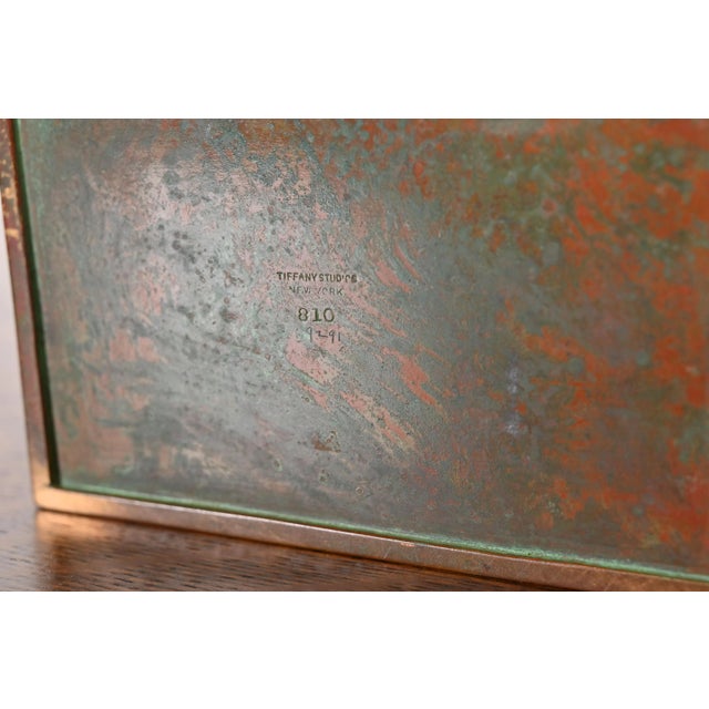 Tiffany Studios New York Zodiac Patinated Bronze Box, Circa 1910 For Sale - Image 10 of 12
