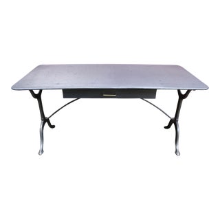 Mid-Century Modern Steel Work Table For Sale