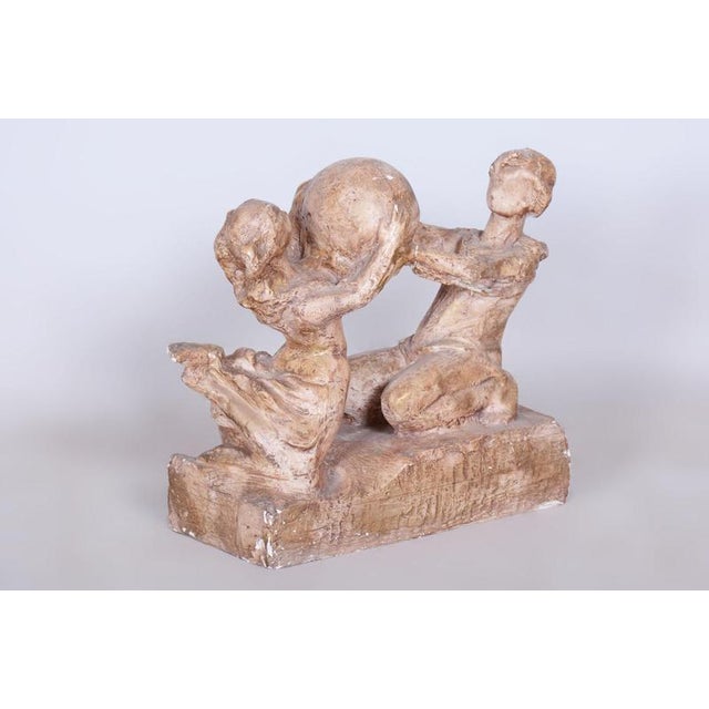 Modern Mid-Century Plaster Statue from Karel Hájek, 1980s For Sale - Image 3 of 12