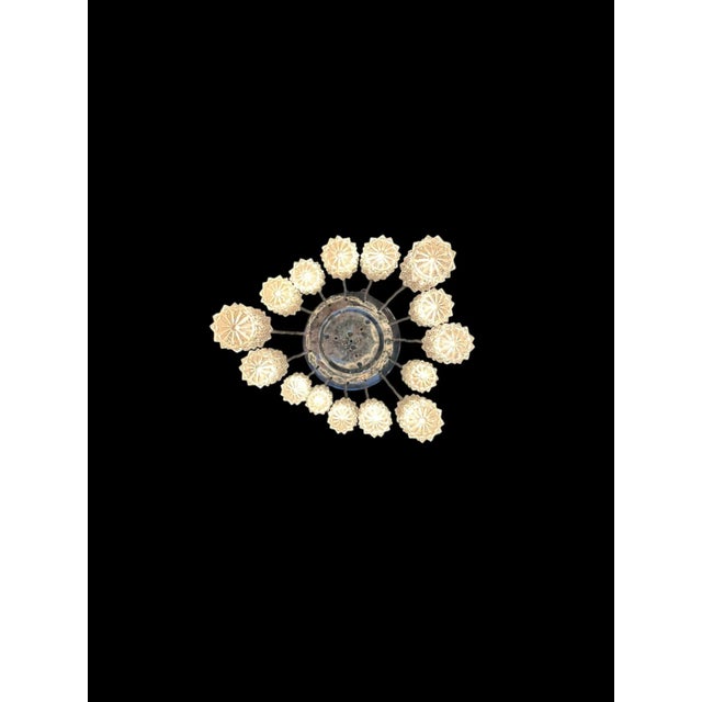 Mid-Century Crystal and Chrome Ceiling Light from Raak Amsterdam, 1965 For Sale - Image 4 of 7