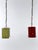 Mid-Century Modern Rectangular Polychrome Pendant Lamps, Germany, 1960s, Set of 2 For Sale - Image 13 of 18