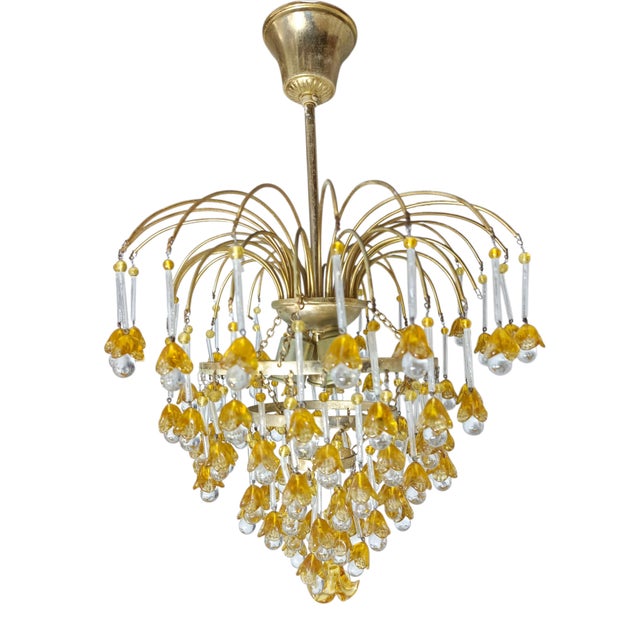 1960s Murano Waterfall Lamp from Venini, 1960s For Sale - Image 5 of 7