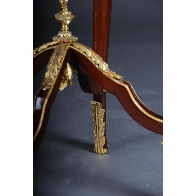 Louis XV Side Table in Bronze, Marble & Beech For Sale - Image 11 of 18
