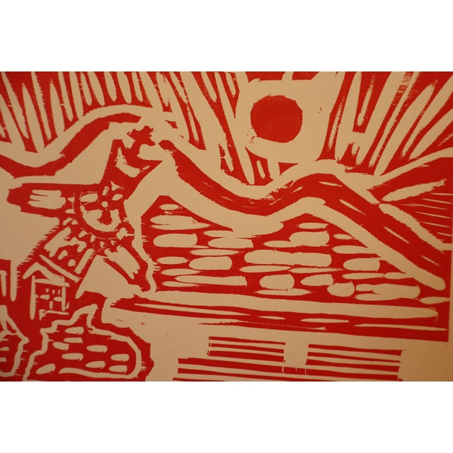 Bellora, Luccan Figure, 1970s, Lithograph, Framed For Sale - Image 6 of 16