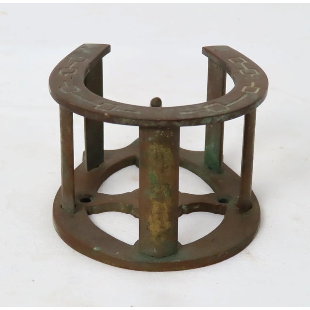 Brass Antique Solid Brass Equestrian Horse Barn Harness & Tack Wall Hanger For Sale - Image 8 of 13