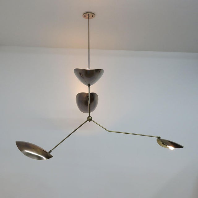 Calder™ Brass Chandelier by Gallery L7 For Sale In Los Angeles - Image 6 of 11