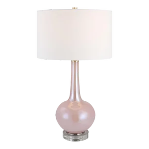 Rosa Pink Glass Table Lamp