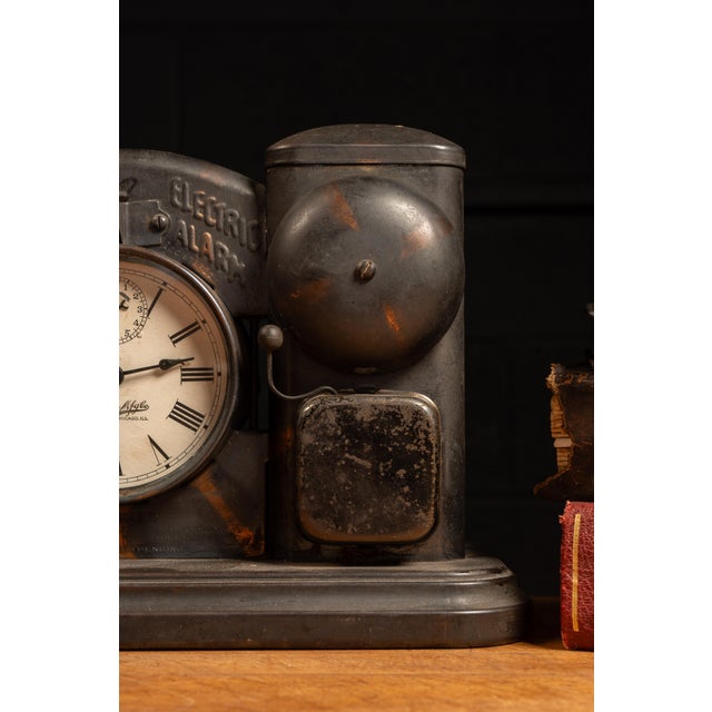 Early 20th Century Japanned Copper Alarm Clock Bank For Sale In Chicago - Image 6 of 6