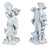 Porcelain Gardener and Flower Girl Sculptures from Capodimonte, Set of 2 For Sale