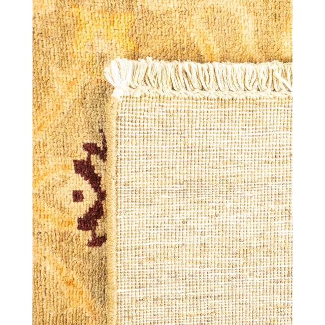 2000 - 2009 Eclectic Hand-Knotted Area Rug - Green, 4' 1" x 6' 2" For Sale - Image 5 of 8