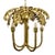 Contemporary Matthew Izzo Home Millie Antique Brass Five Light Palm Tree Chandelier For Sale - Image 3 of 7