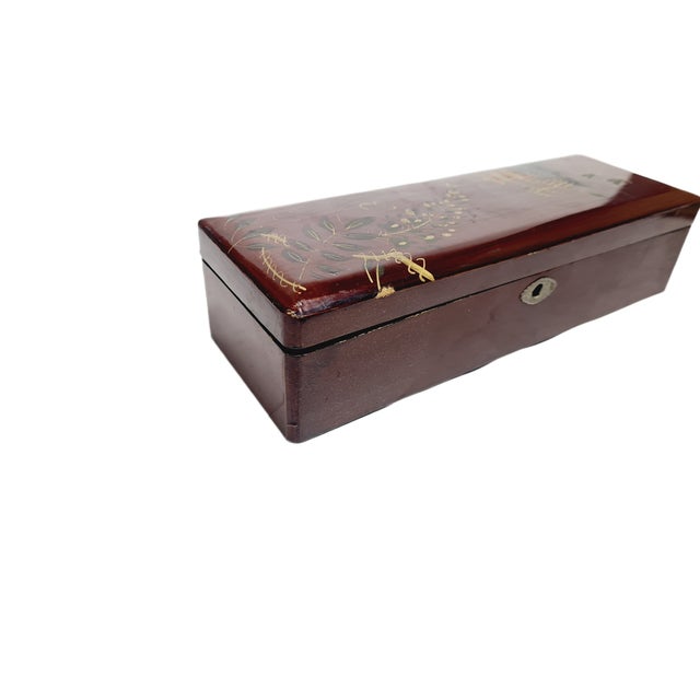 Japanese Lacquerware Box, 1950s For Sale - Image 3 of 12