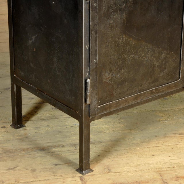 Metal Polished Iron Medicine Cabinet, 1930s For Sale - Image 7 of 13