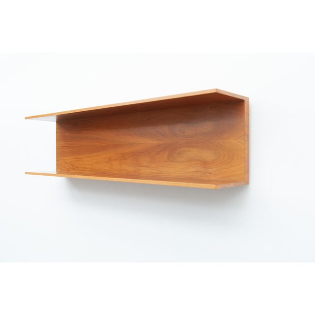 Mid-Century Modern Wall Shelf in Walnut by Walter Wirz for Wilhelm Renz, 1960s For Sale - Image 3 of 9