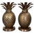 Vintage Brass Pineapple Book Ends - A Pair For Sale