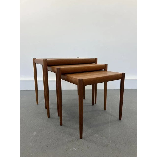 Nesting Tables in Teak, Denmark, 1960s, Set of 3 For Sale - Image 6 of 12