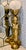 Vintage African Brass Figural Lady Table Lamp With Frosted Globe For Sale - Image 15 of 15