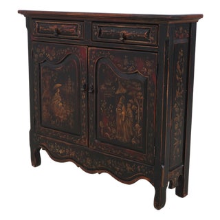 Habersham Plantation Chinoiserie Hall Chest Cabinet Server For Sale