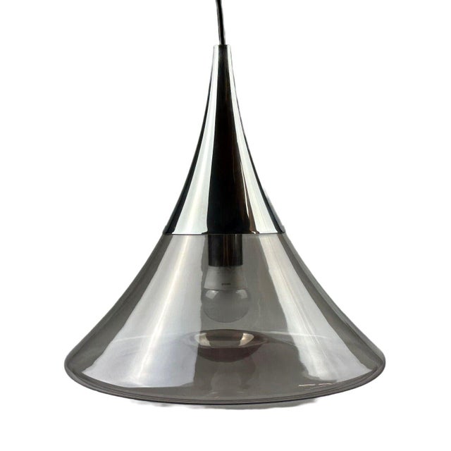 Spage Age Ceiling Lamp in Glass from Limburg Germany, 1970s For Sale - Image 18 of 18