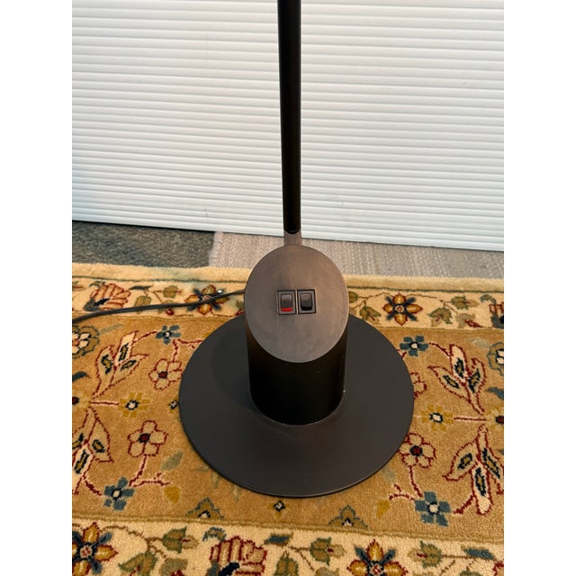 Robert Sonneman for Kovacs Feather Floor Lamp, Black For Sale - Image 10 of 12