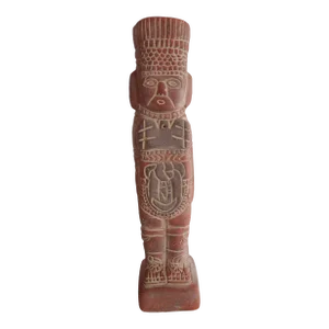 Vintage Pre-Colombian Terra Cotta Replica of Toltec Warrior