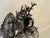 1980s French Louis XVI Charcoal Bronze Wall Lamps Sconces - Pair For Sale - Image 11 of 14