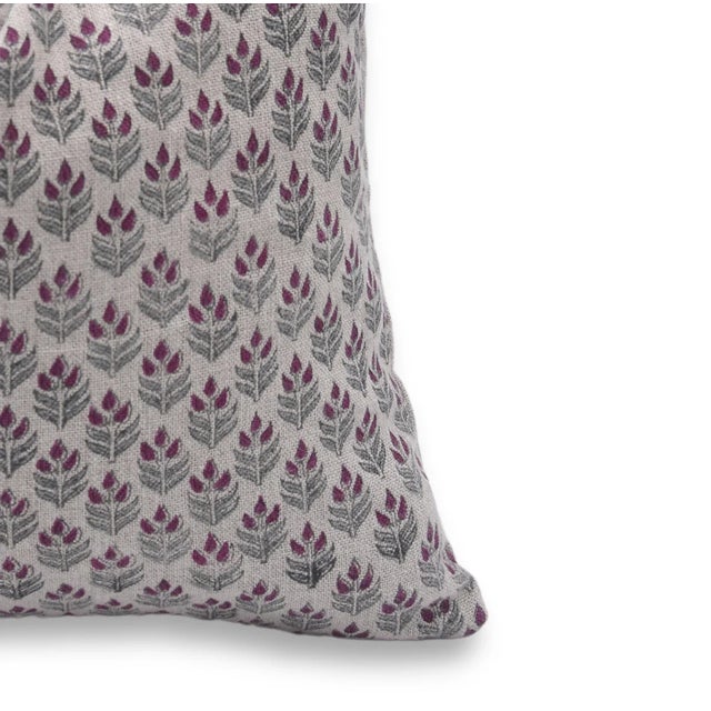 Fabdivine Decorative Cushion Cover 20x20 Inch Block Printed Home Accent- Alia For Sale - Image 6 of 6