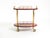 Mid-Century Modern Serving Bar Cart in Cherry-Red Goatskin from Aldo Tura, Italy, 1960s For Sale - Image 3 of 18