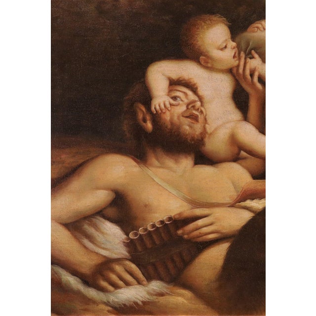 Early 18th Century Follower of Pietro Liberi, Faun Nymph Putti Free, 1700, Oil on Canvas For Sale - Image 5 of 14