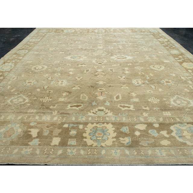 Turkish Oushak Rug 12'10" x 14'6" #18510 Explore a curated collection of hallway runners, wool rugs, and handmade...