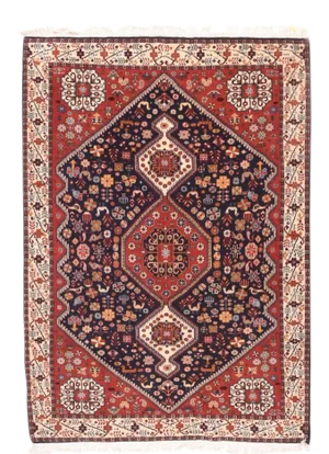 1930s Semi Handmade Kashkul Persian Rug- 5′3″ × 7′2″